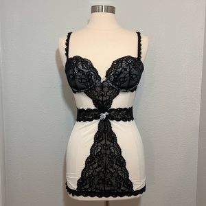 Victoria’s Secret Black and White Lingerie 36B